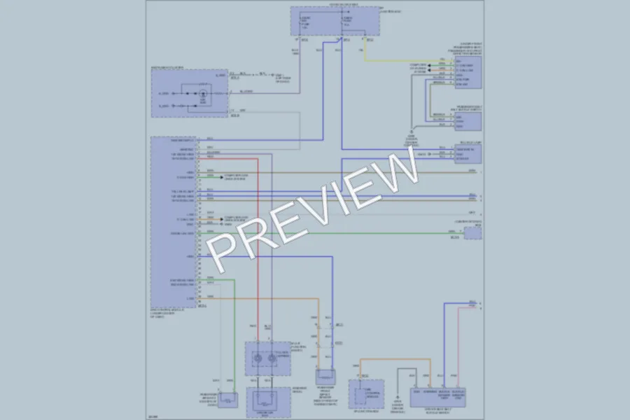 2012 Hyundai Tucson Supplemental Restraints wiring diagram preview