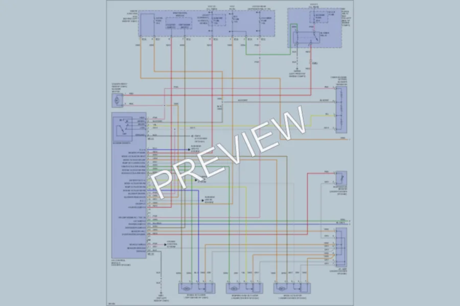 2012 Hyundai Veloster Air Conditioning wiring diagram preview