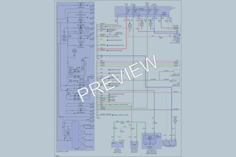 2012 Hyundai Veracruz Instrument Cluster wiring diagram preview