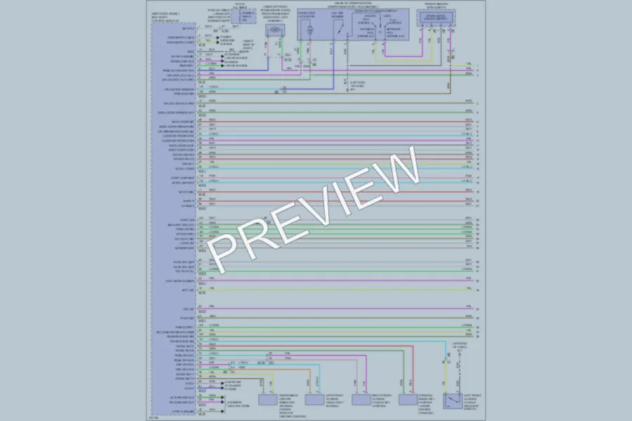 2012 Infiniti EX35 Power Door Locks wiring diagram preview