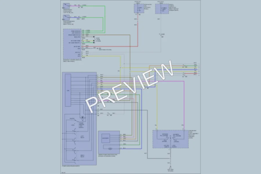 2012 Infiniti EX35 Power Windows wiring diagram preview