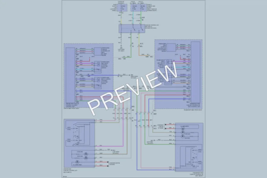 2012 Infiniti FX35 Power Seats wiring diagram preview