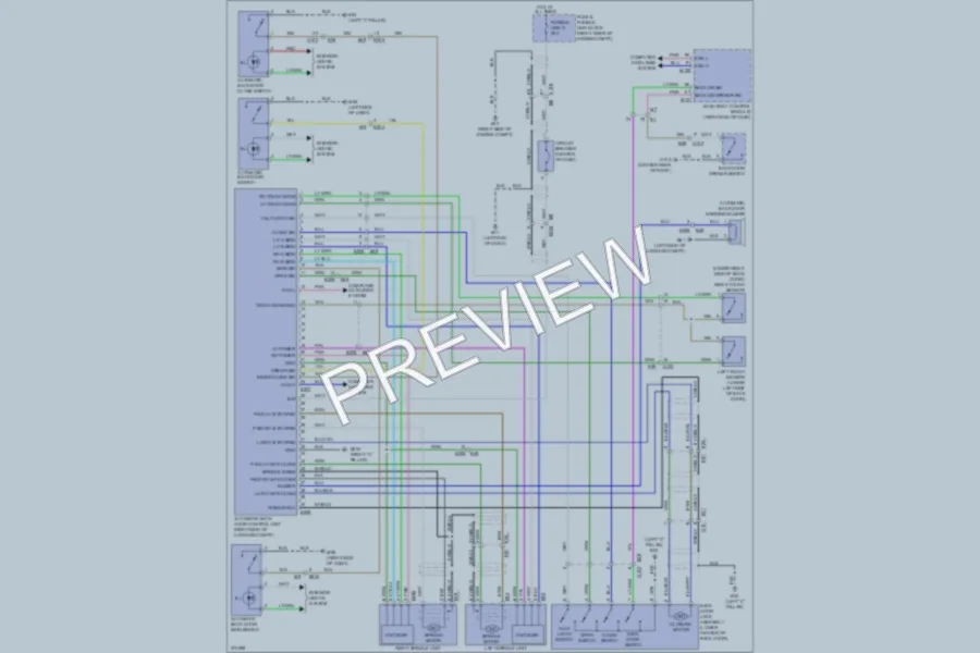2012 Infiniti FX35 Trunk Tailgate Fuel Door wiring diagram preview