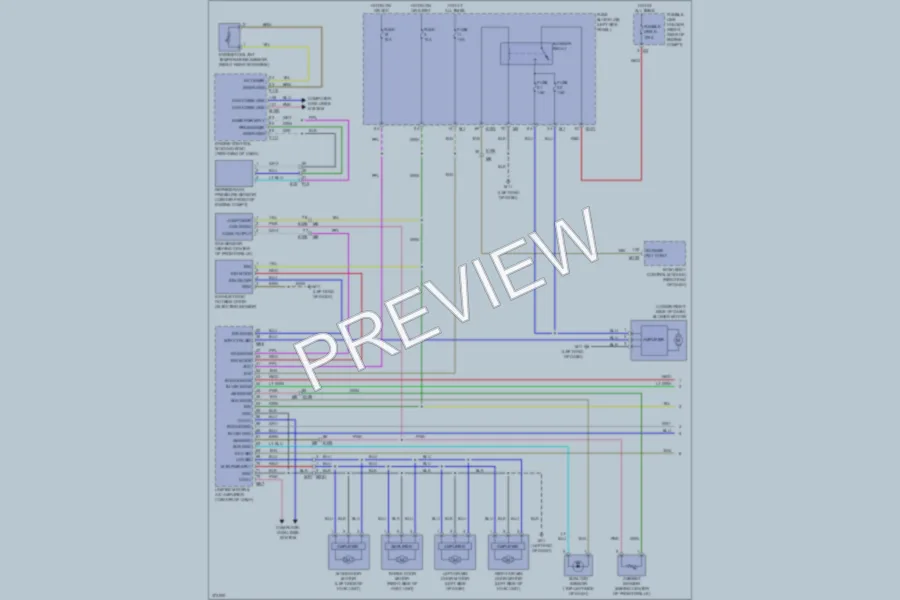 2012 Infiniti FX50 Air Conditioning wiring diagram preview