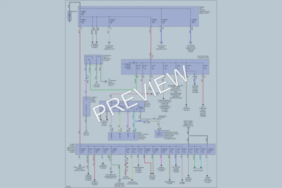 2012 Infiniti FX50 Power Distribution wiring diagram preview