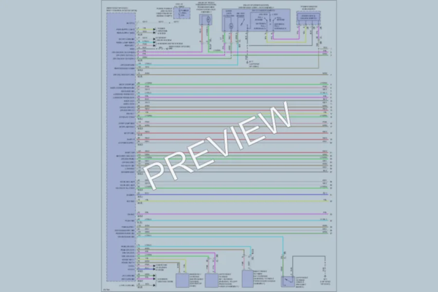 2012 Infiniti FX50 Power Door Locks wiring diagram preview