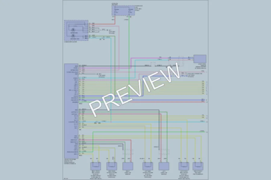 2012 Infiniti FX50 Supplemental Restraints wiring diagram preview