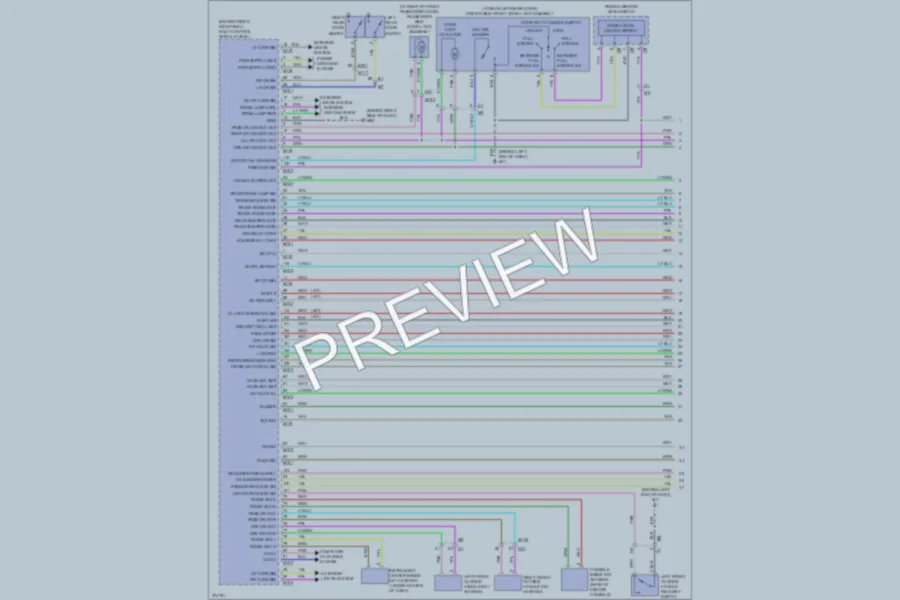 2012 Infiniti G25 Power Door Locks wiring diagram preview