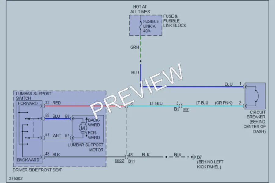 2012 Infiniti G37 Power Seats wiring diagram preview