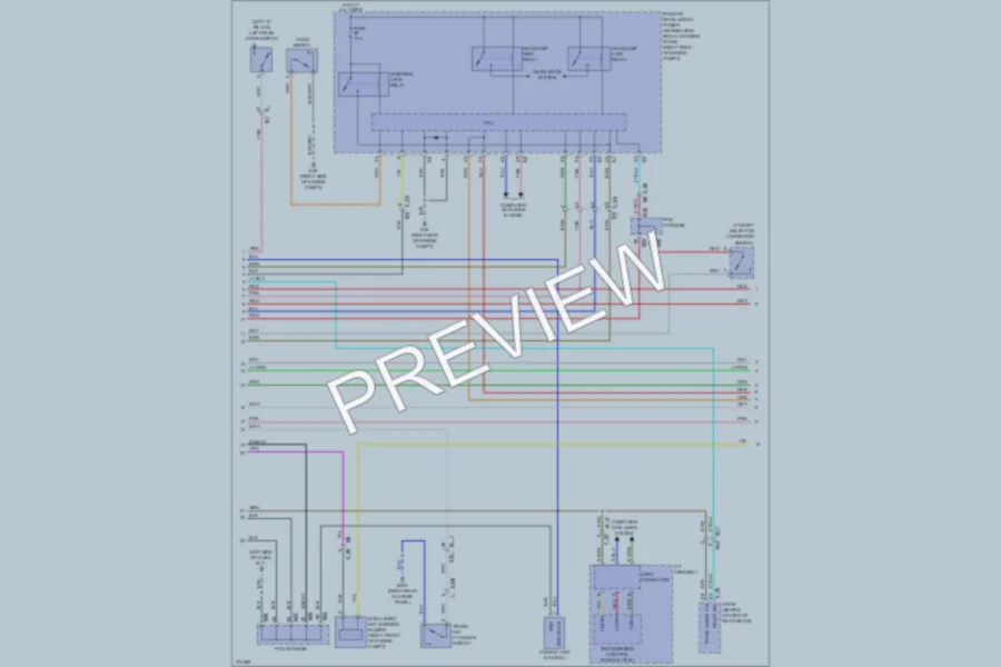 2012 Infiniti M35h Anti Theft wiring diagram preview