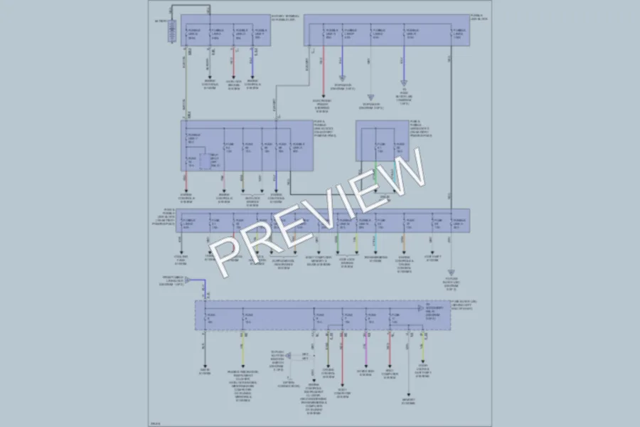 2012 Infiniti M35h Power Distribution wiring diagram preview