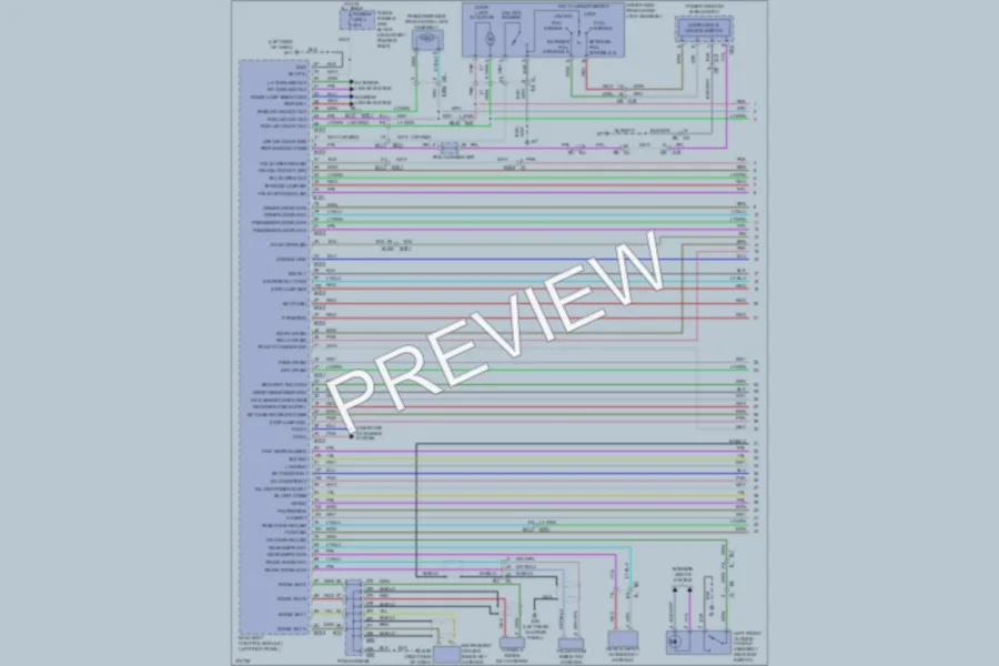2012 Infiniti M35h Power Door Locks wiring diagram preview