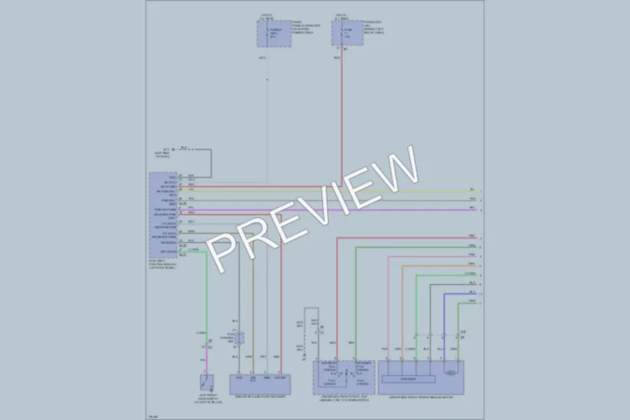 2012 Infiniti M35h Power Windows wiring diagram preview