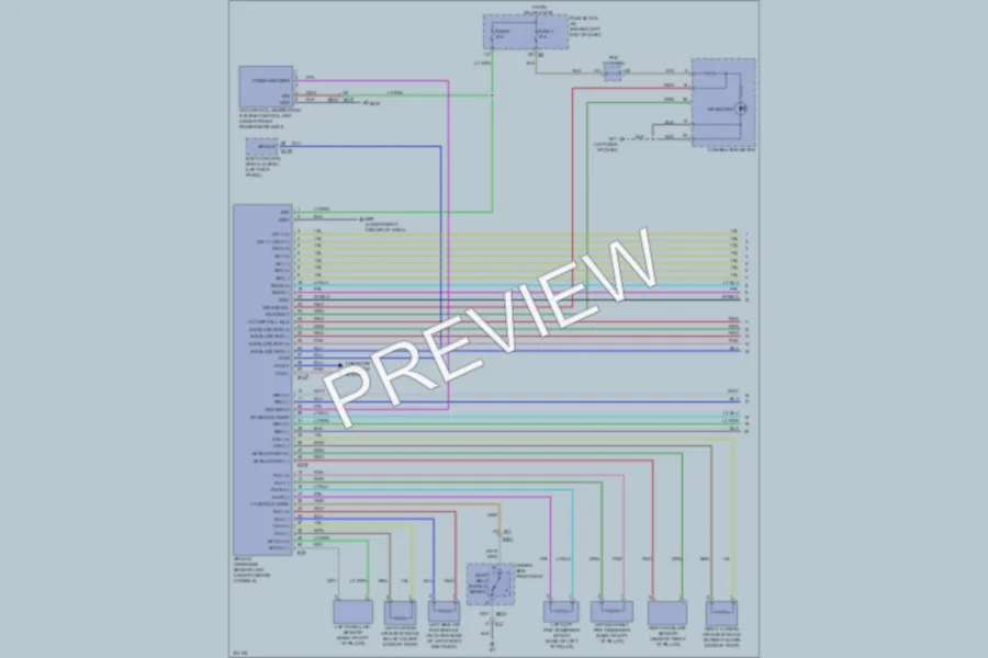 2012 Infiniti M35h Supplemental Restraints wiring diagram preview