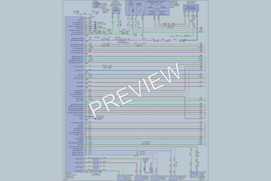 2012 Infiniti M37x Power Door Locks wiring diagram preview