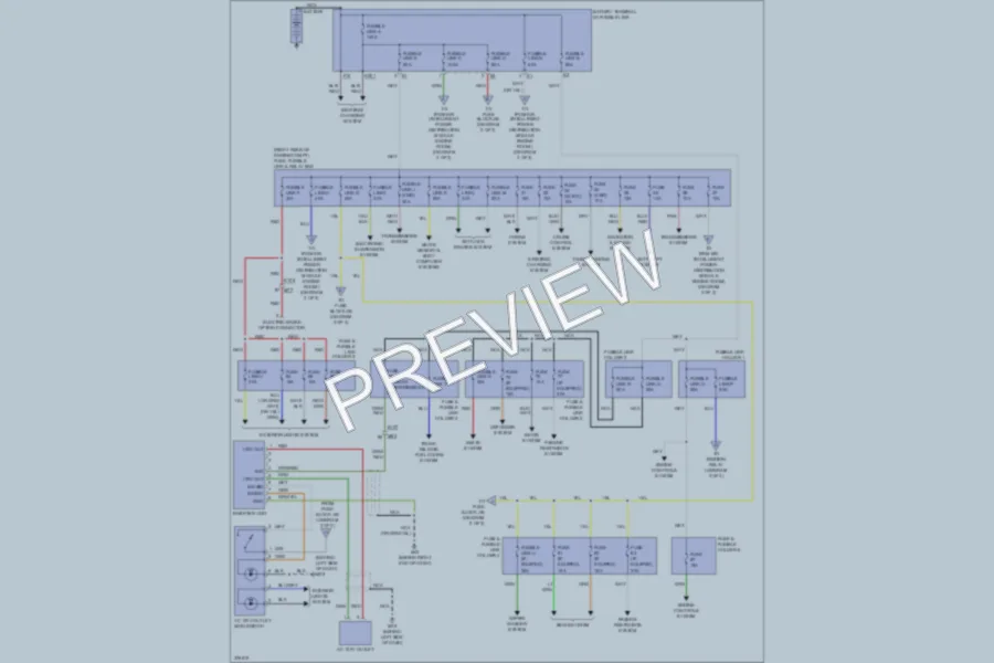 2012 Infiniti QX56 Power Distribution wiring diagram preview