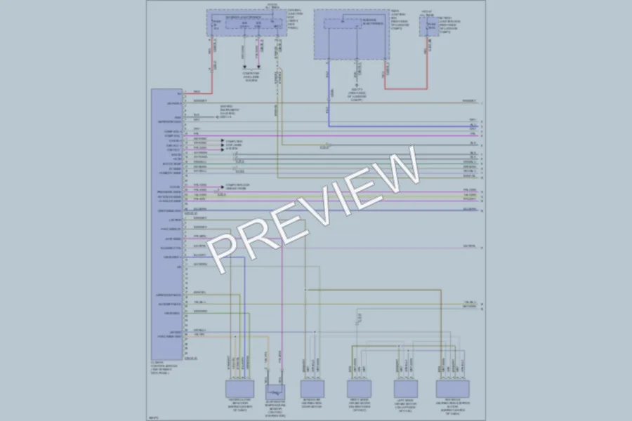 2012 Jaguar XF Air Conditioning wiring diagram preview
