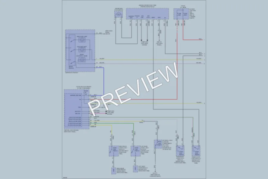 2012 Jaguar XF Interior Lights wiring diagram preview