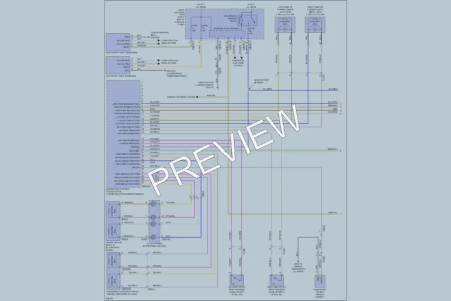 2012 Jaguar XFR Supplemental Restraints wiring diagram preview