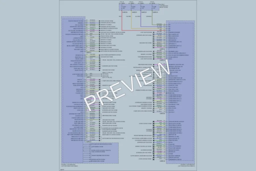 2012 Jaguar XJ Body Control Modules wiring diagram preview