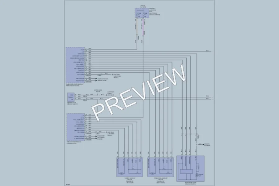 2012 Jaguar XJ Power Windows wiring diagram preview