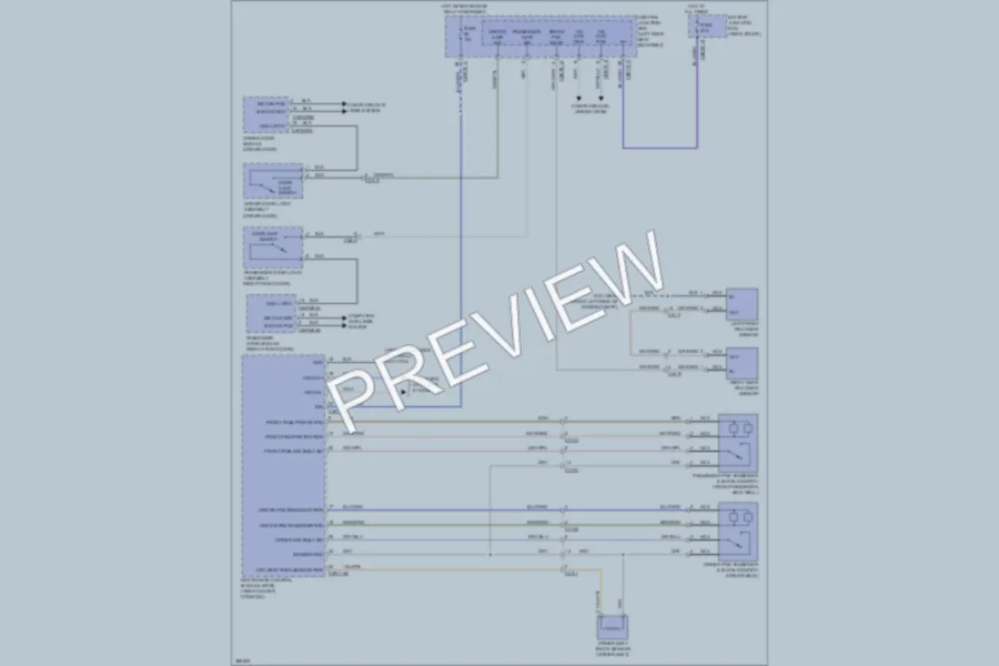 2012 Jaguar XJL Warning Systems wiring diagram preview