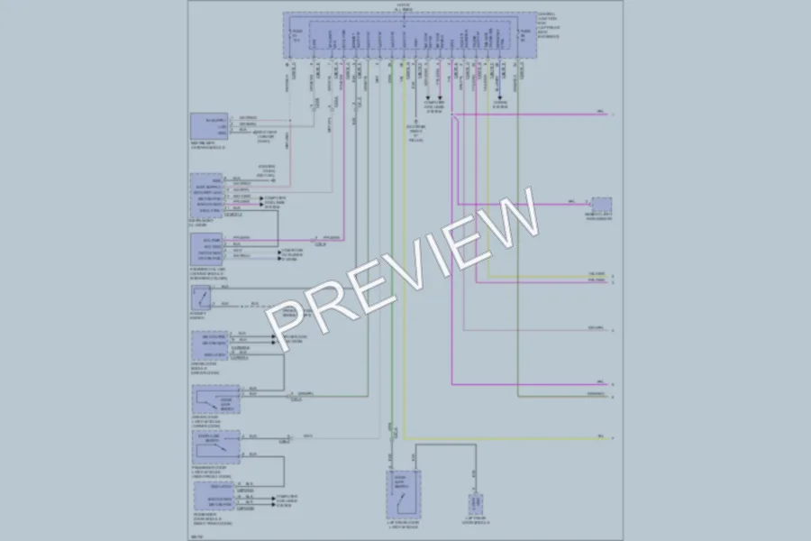 2012 Jaguar XJLSupercharged Anti Theft wiring diagram preview