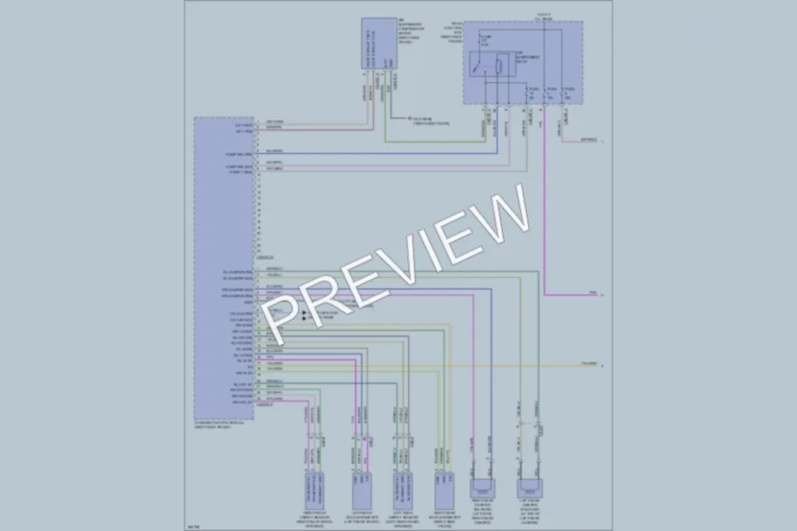 2012 Jaguar XJSupercharged Electronic Suspension wiring diagram preview