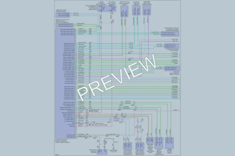 2012 Jeep GrandCherokee Supplemental Restraints wiring diagram preview