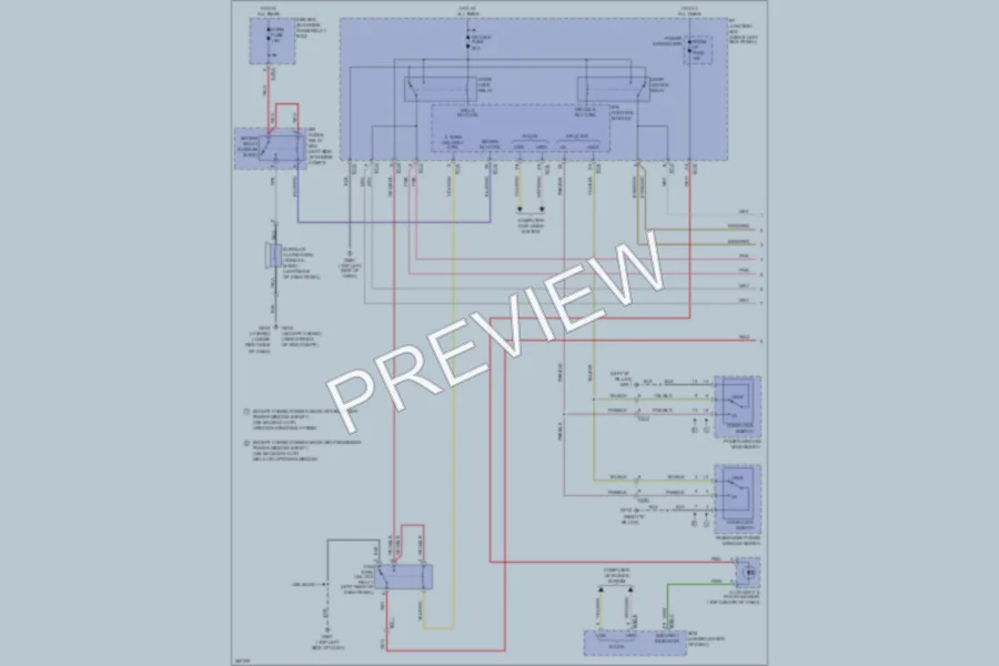 2012 Kia Optima Power Door Locks wiring diagram preview