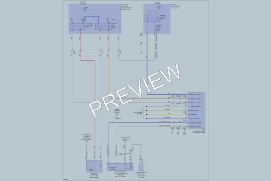 2012 Kia Sorento Cooling Fan wiring diagram preview
