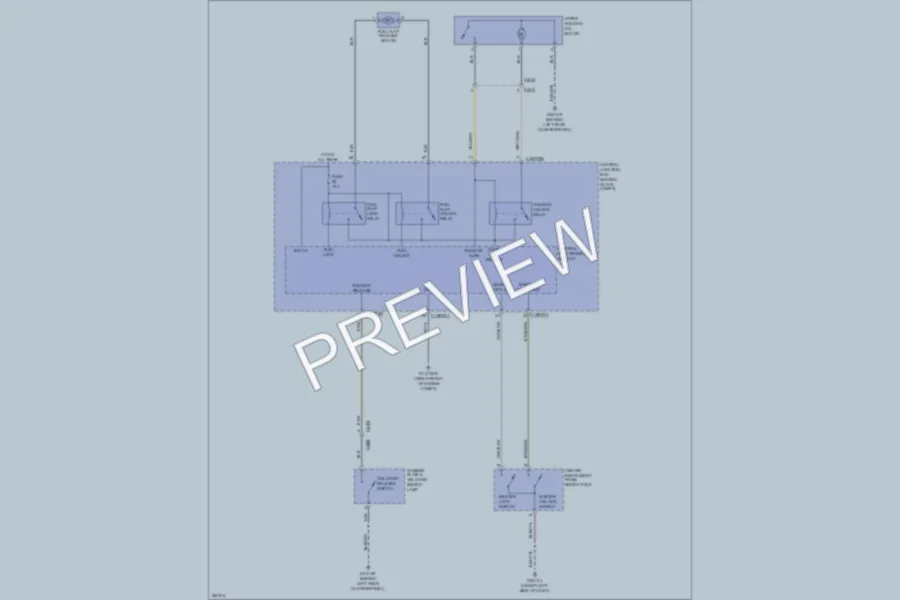 2012 LandRover LR2 Trunk Tailgate Fuel Door wiring diagram preview