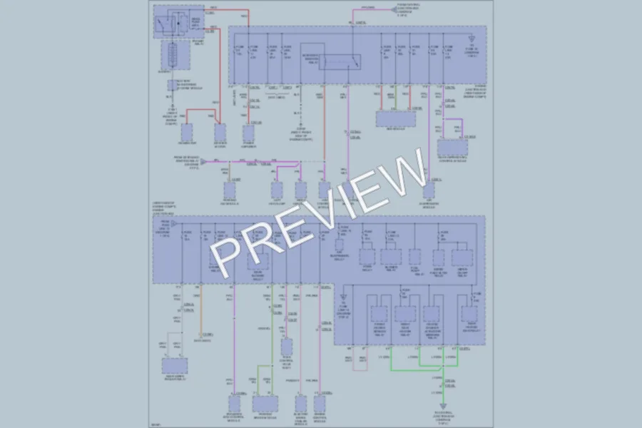 2012 LandRover LR4 Power Distribution wiring diagram preview