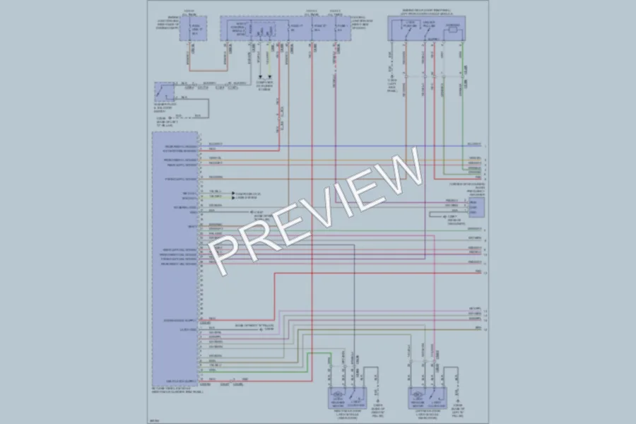 2012 LandRover LR4 Power Door Locks wiring diagram preview