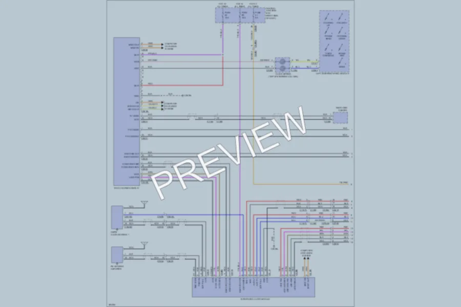 2012 LandRover LR4 Radio wiring diagram preview