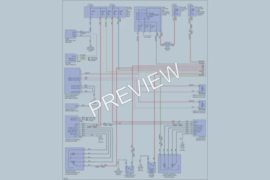 2012 LandRover RangeRover Power Door Locks wiring diagram preview