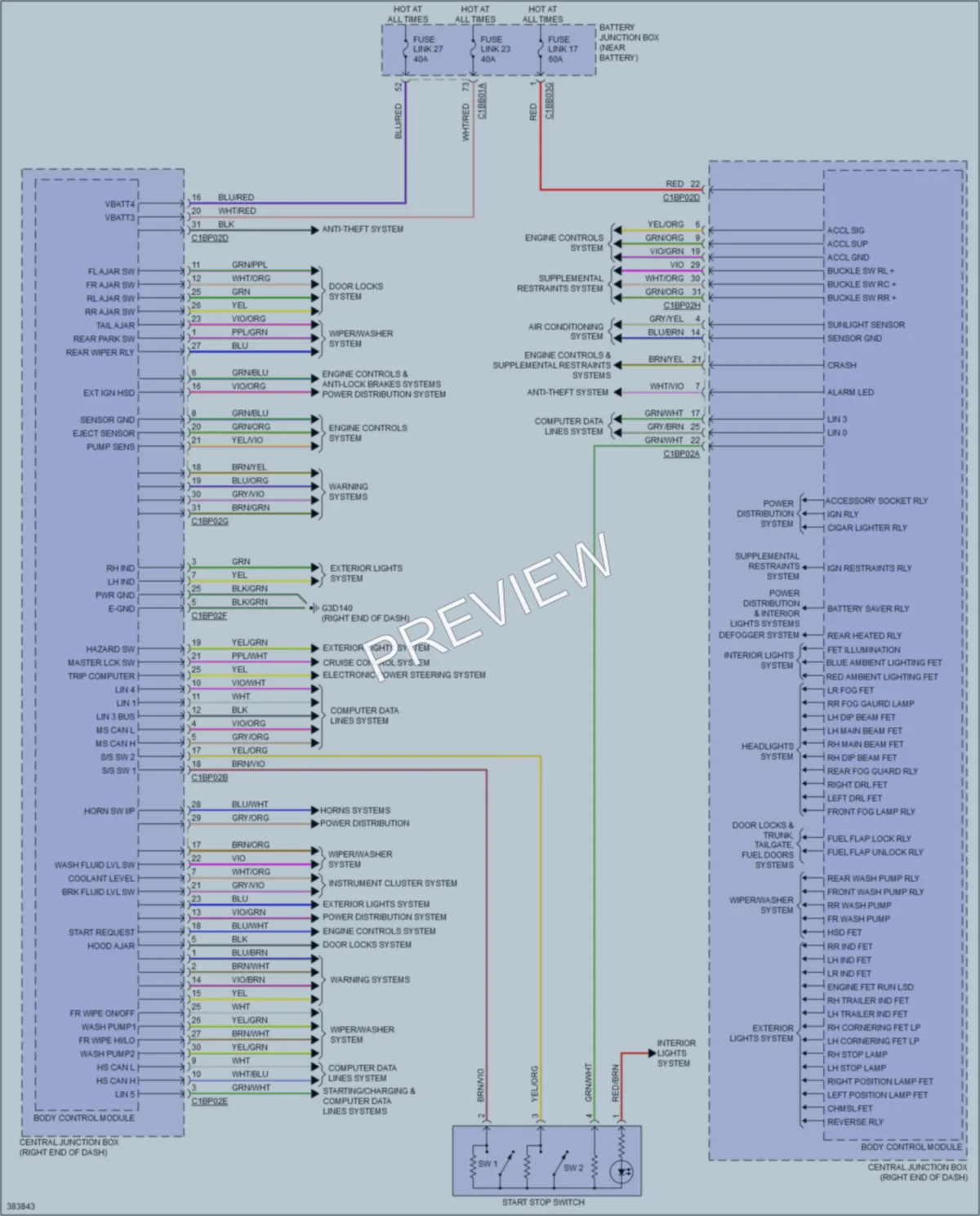2012 LandRover RangeRoverEvoque Body Control Modules wiring diagram preview