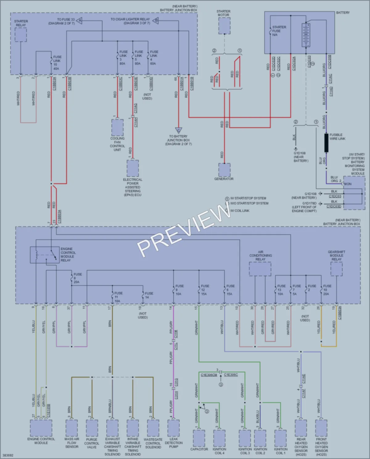2012 LandRover RangeRoverEvoque Power Distribution wiring diagram preview