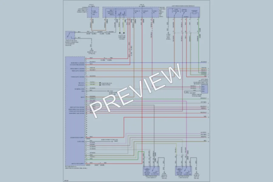 2012 LandRover RangeRoverSport Power Door Locks wiring diagram preview