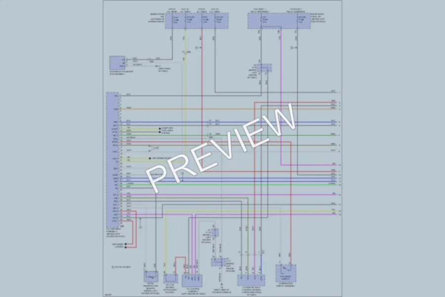 2012 Lexus CT200h Air Conditioning wiring diagram preview