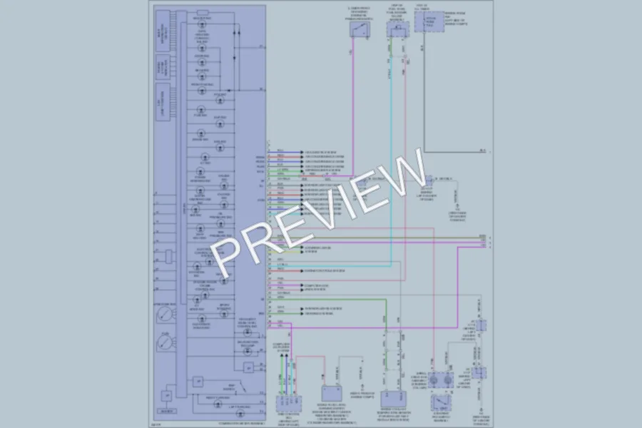 2012 Lexus CT200h Instrument Cluster wiring diagram preview