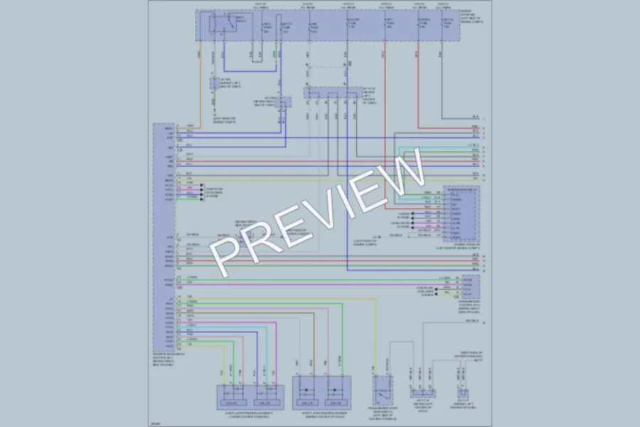 2012 Lexus CT200h Power Door Locks wiring diagram preview