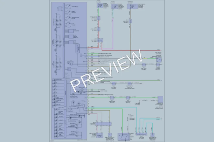 2012 Lexus ES350 Instrument Cluster wiring diagram preview