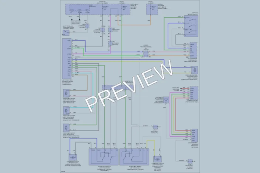 2012 Lexus ES350 Memory Systems wiring diagram preview