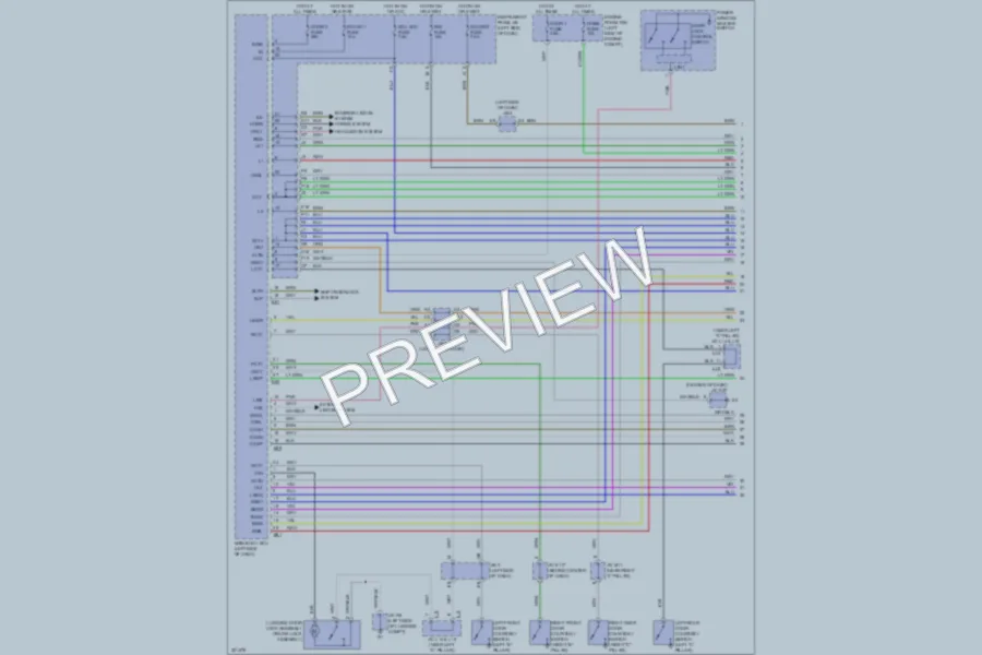 2012 Lexus ES350 Power Door Locks wiring diagram preview