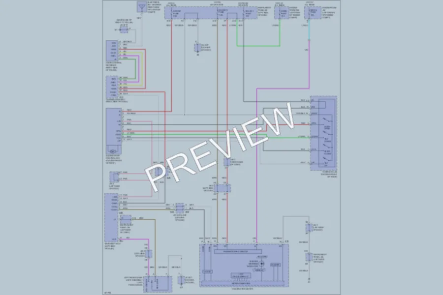 2012 Lexus ES350 Power Top Sunroof wiring diagram preview
