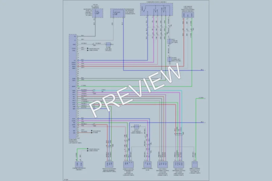2012 Lexus GX460 Electronic Suspension wiring diagram preview