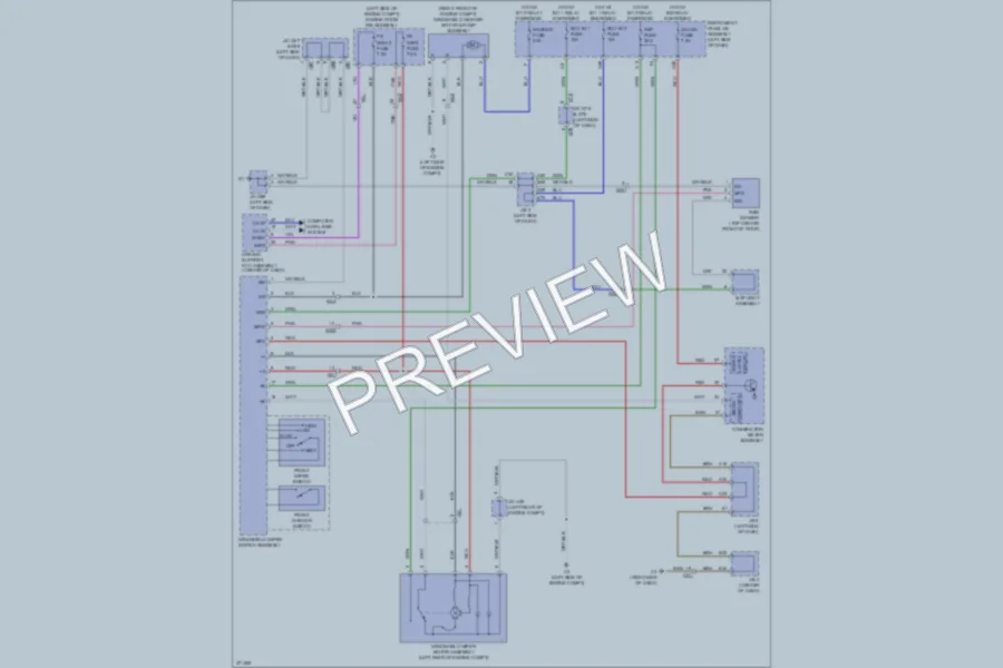 2012 Lexus GX460 Wiper Washer wiring diagram preview