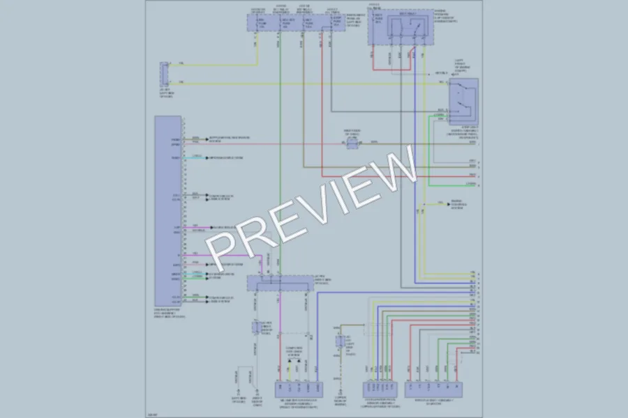 2012 Lexus HS250h Cruise Control wiring diagram preview