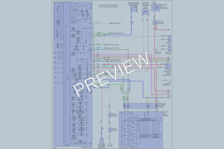 2012 Lexus HS250h Instrument Cluster wiring diagram preview